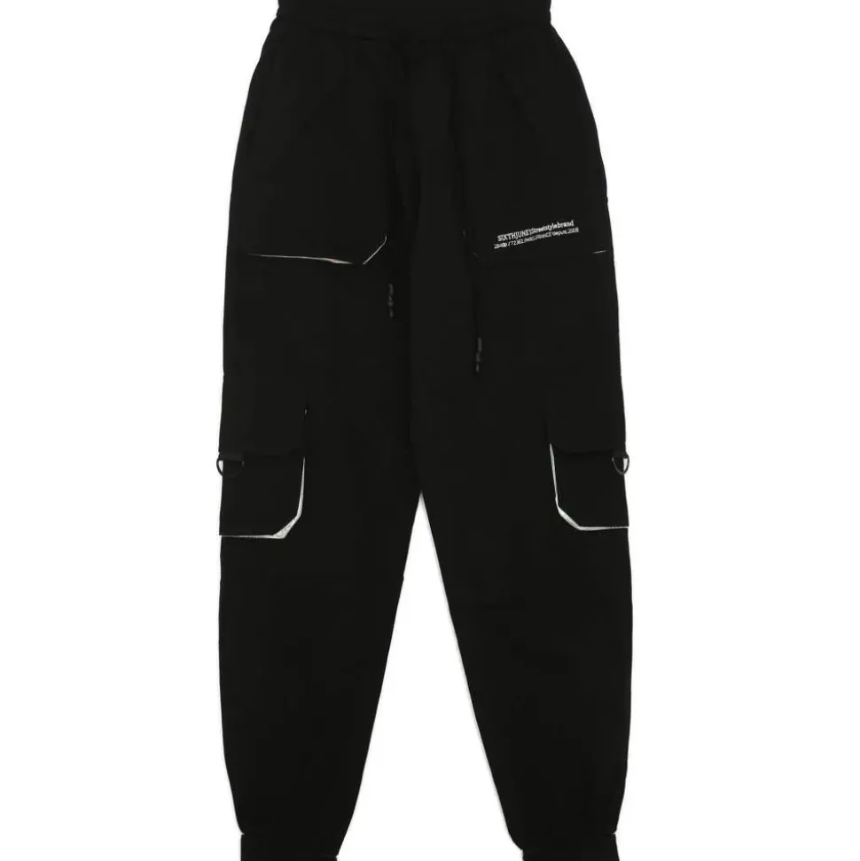 Pantalon Cargo Logo Large Noir