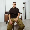 Pantalon Cargo Multi Poches Twill Vert Kaki