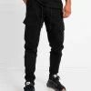 Pantalon Cargo Poches Avant Noir