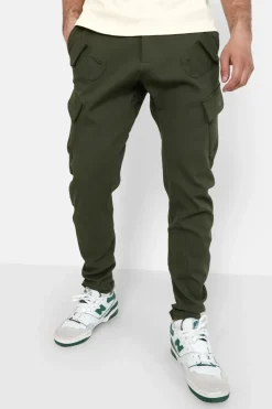 Pantalon Cargo Poches Avant Kaki