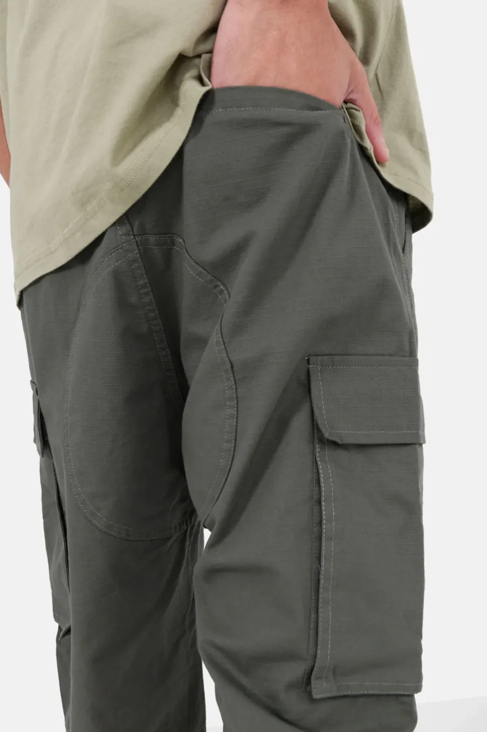 Pantalon Cargo Resistant Vert Kaki