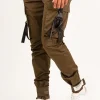 Pantalon Cargo Sangles Kaki