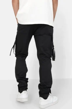 Pantalon Cargo Sangles Noir