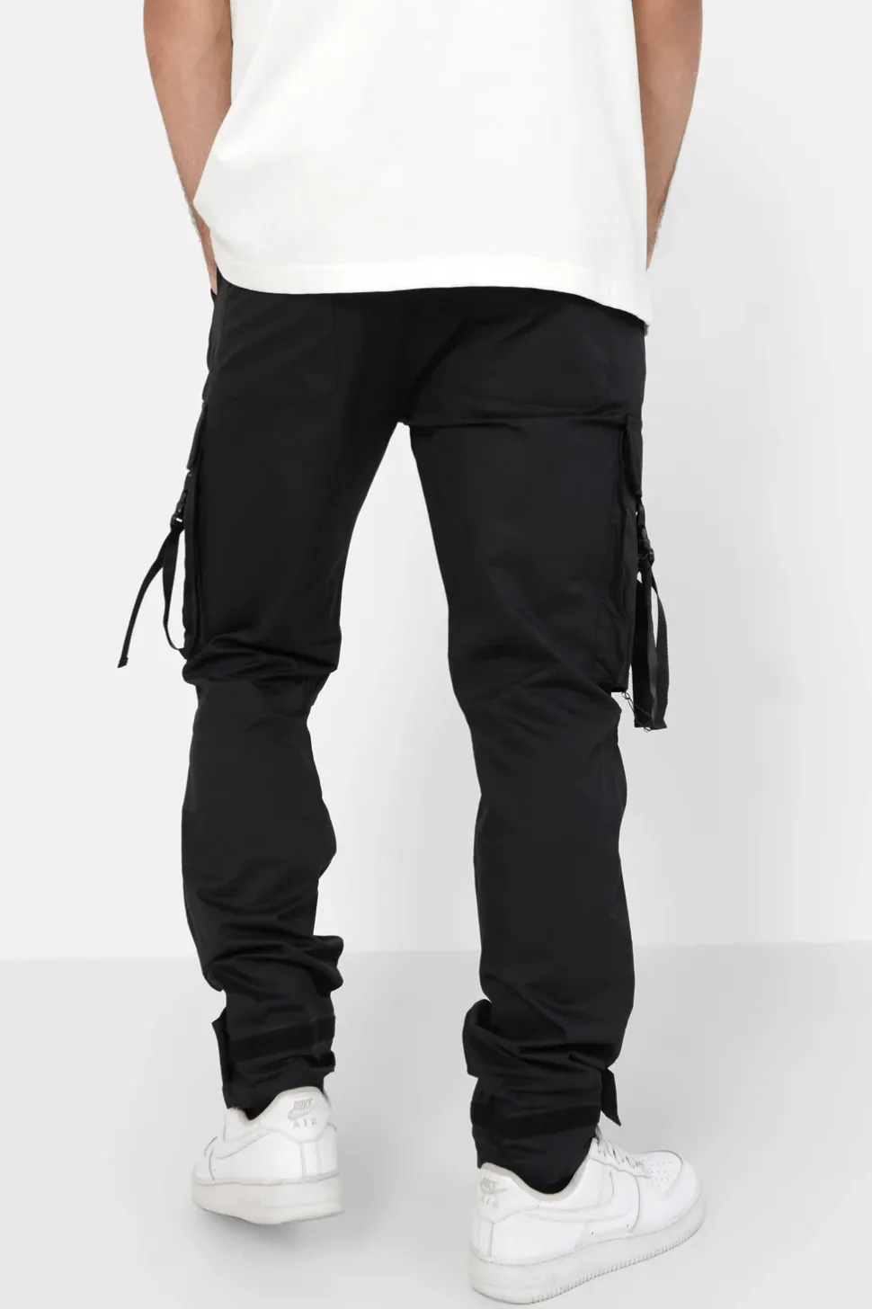 Pantalon Cargo Sangles Noir