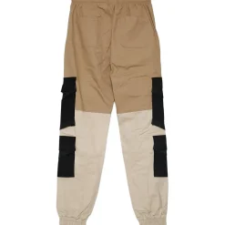Pantalon Cargo Tactique Empiecements Sangles Beige