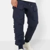 Pantalon Cargo Tactique Large Bleu Fonce