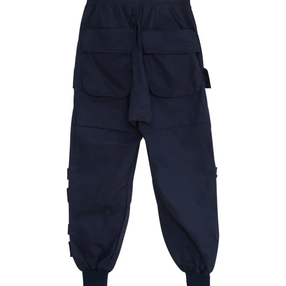 Pantalon Cargo Tactique Large Bleu Fonce