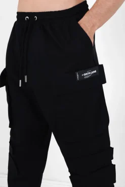 Pantalon Cargo Tactique Poches Noir