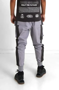 Pantalon Cargo Tricolore Gris