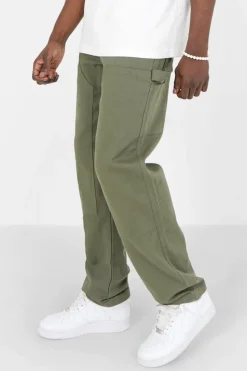 Pantalon Carpenter Poches Vert Kaki