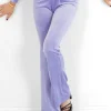 Pantalon Cordons Velours Cotele Violet
