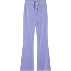 Pantalon Cordons Velours Cotele Violet