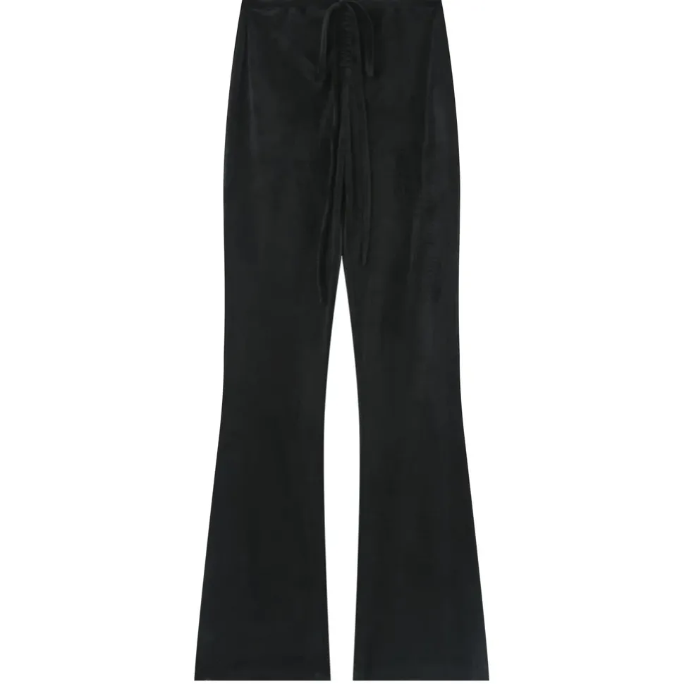 Pantalon Cordons Velours Cotele Noir
