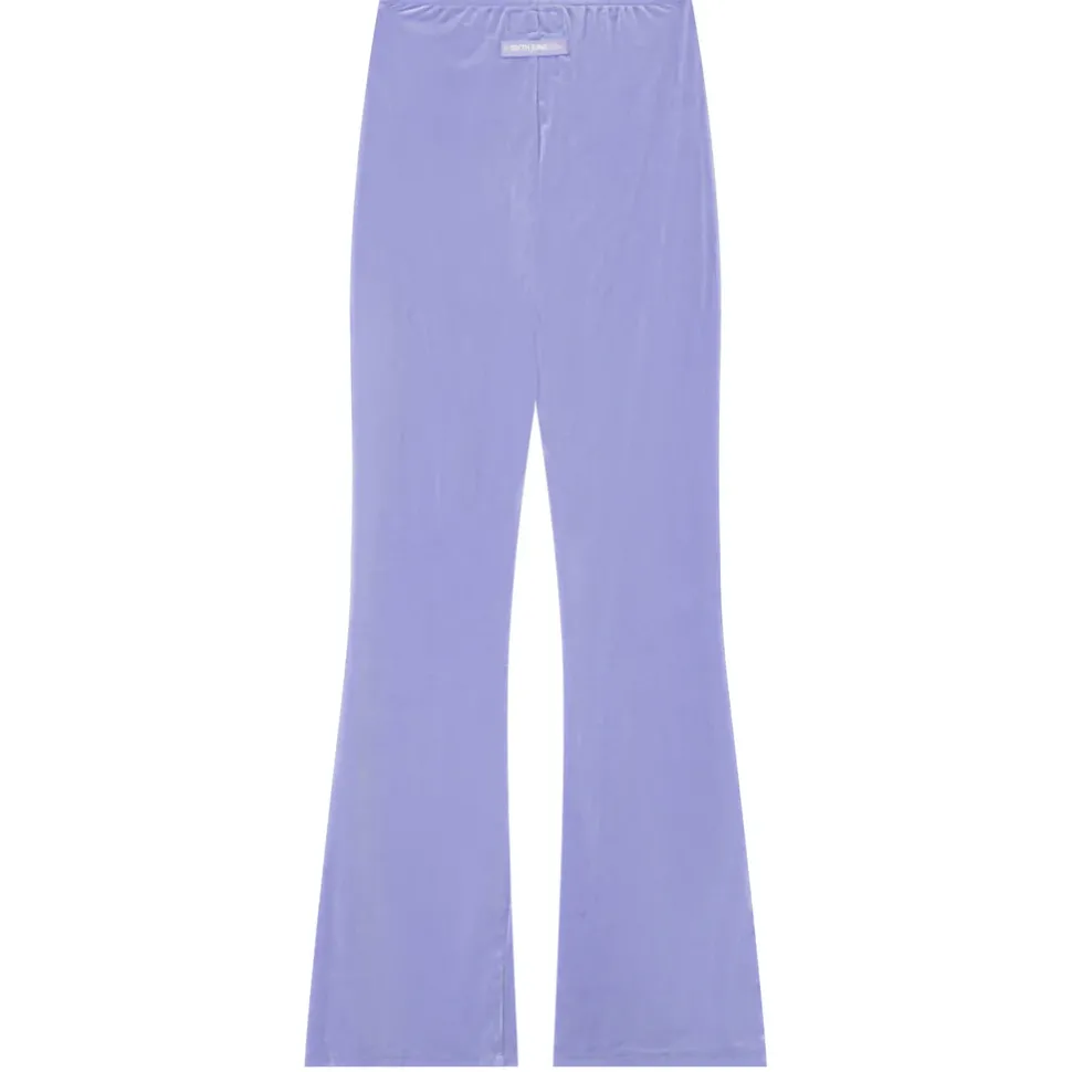 Pantalon Cordons Velours Cotele Violet