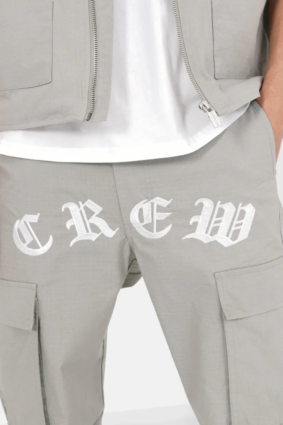 Pantalon Crew Resistant Gris Clair