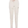 Pantalon Droit Poches Cargo Beige