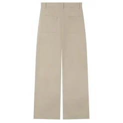 Pantalon Droit Poches Cargo Beige