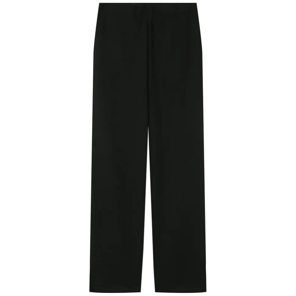 Pantalon Gaufre Droit Noir