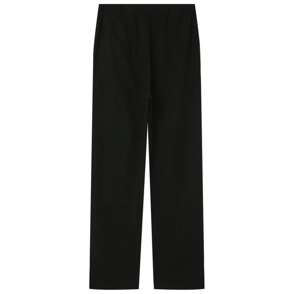 Pantalon Gaufre Droit Noir