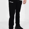 Pantalon Jogging Boutons Noir