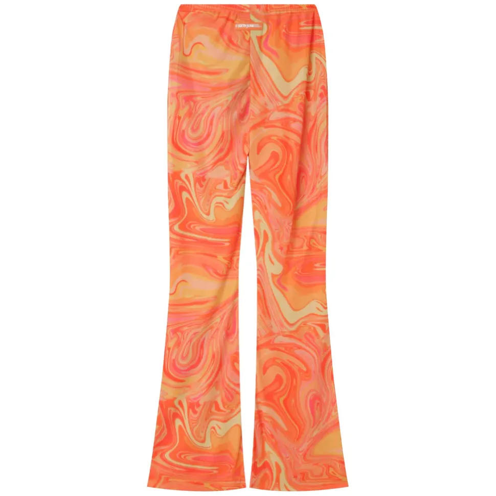 Pantalon Mesh Flare Encre Orange