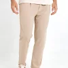 Pantalon Pince Ceinture Beige