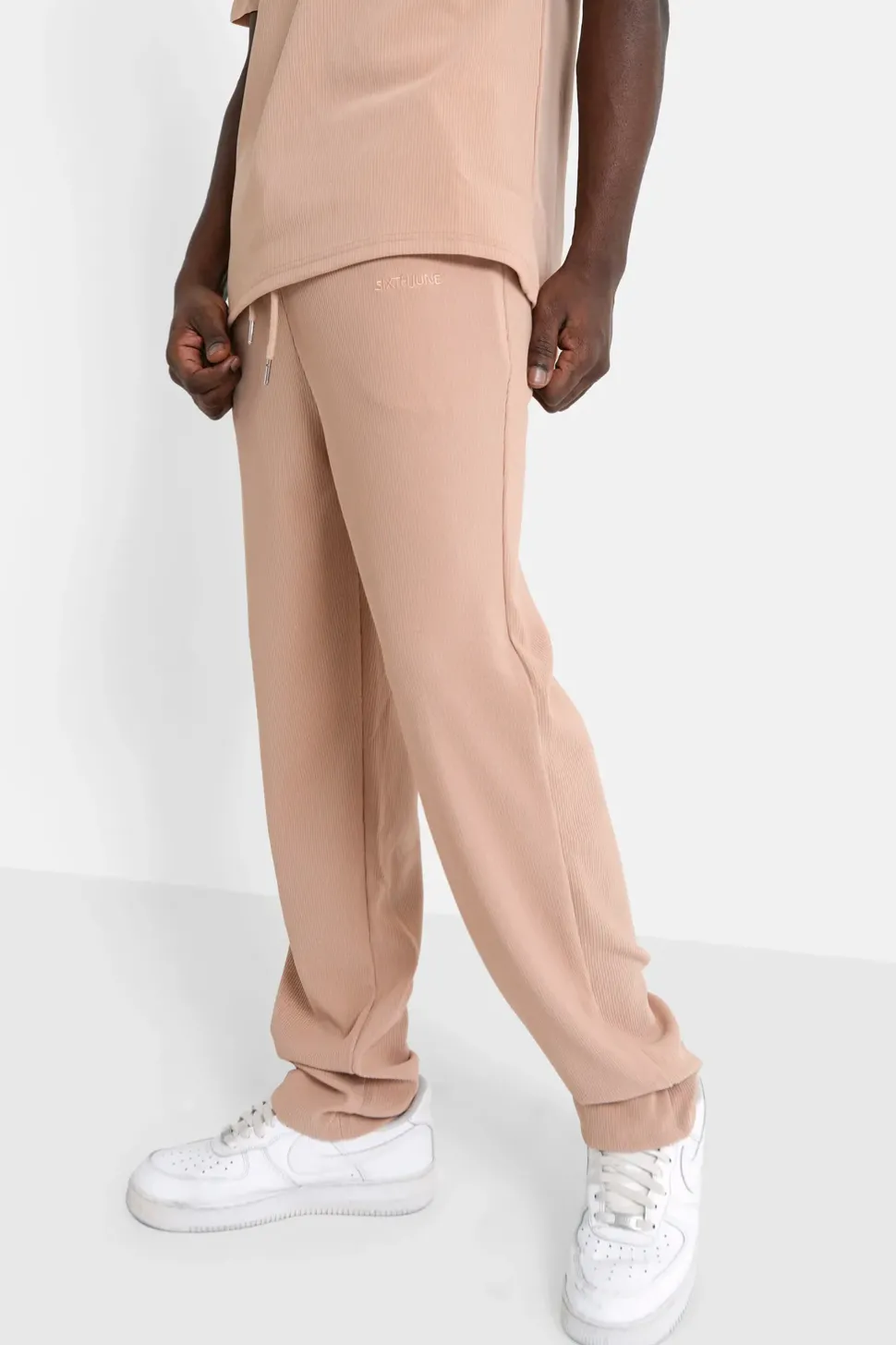 Pantalon Plisse Regular Beige