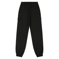 Pantalon Poches Cargo Cordons Noir