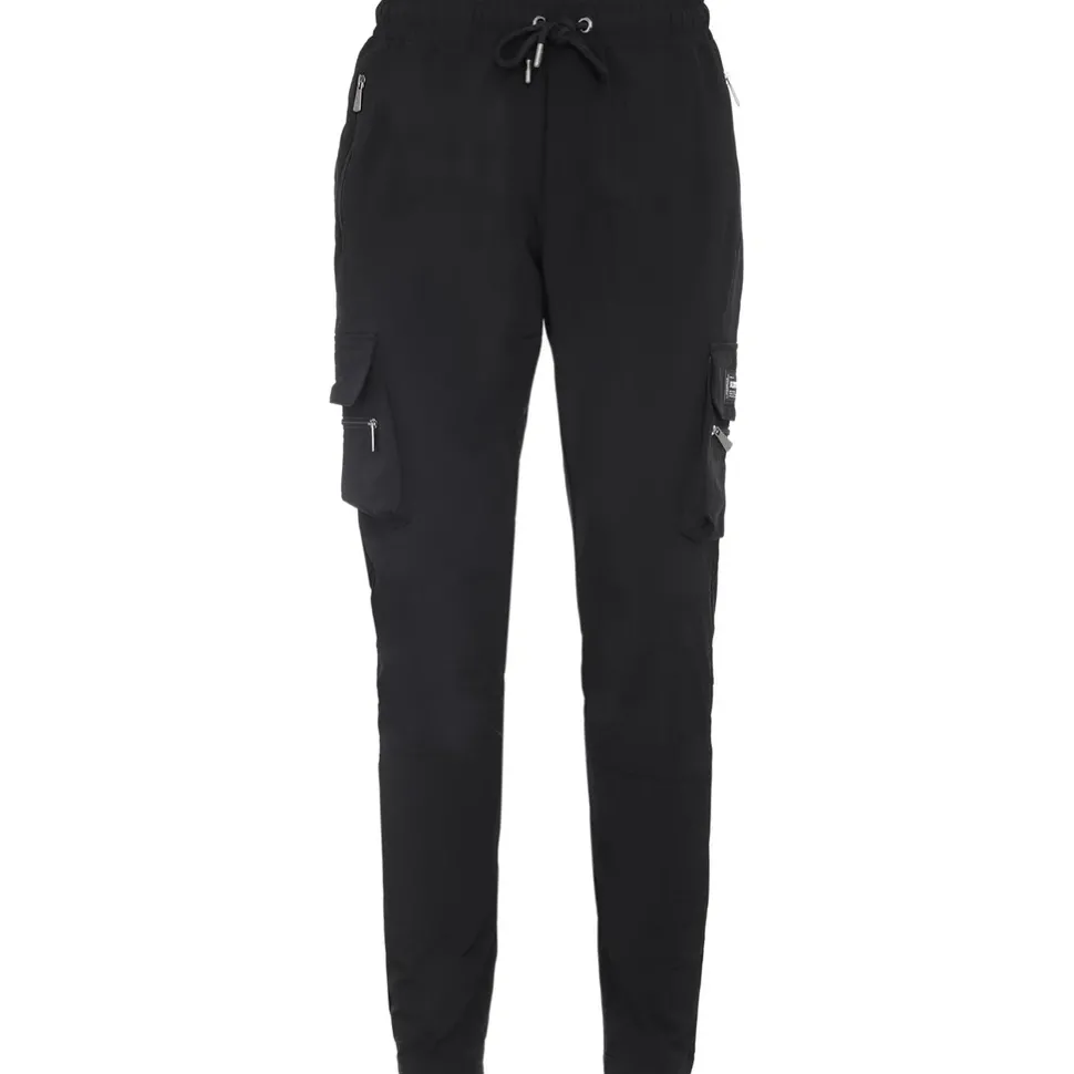 Pantalon Poches Cargo Nylon Noir