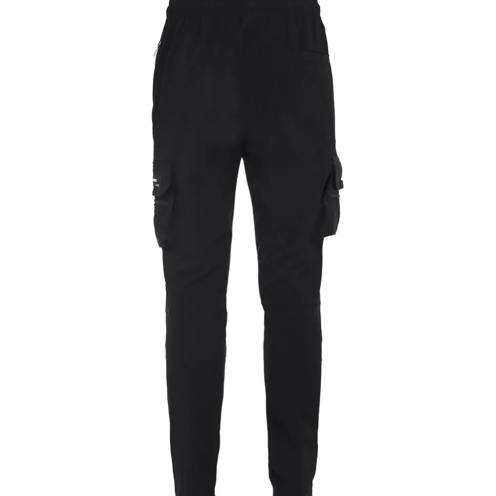 Pantalon Poches Cargo Nylon Noir