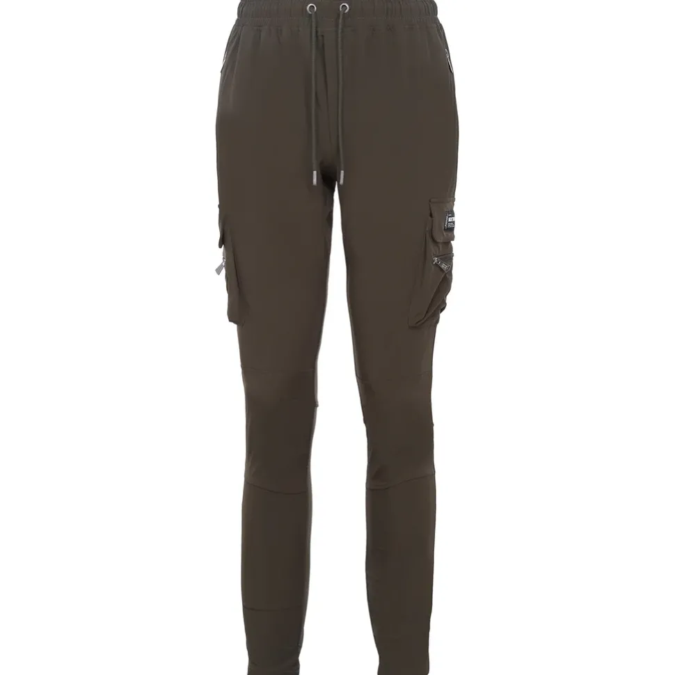 Pantalon Poches Cargo Nylon Vert Kaki