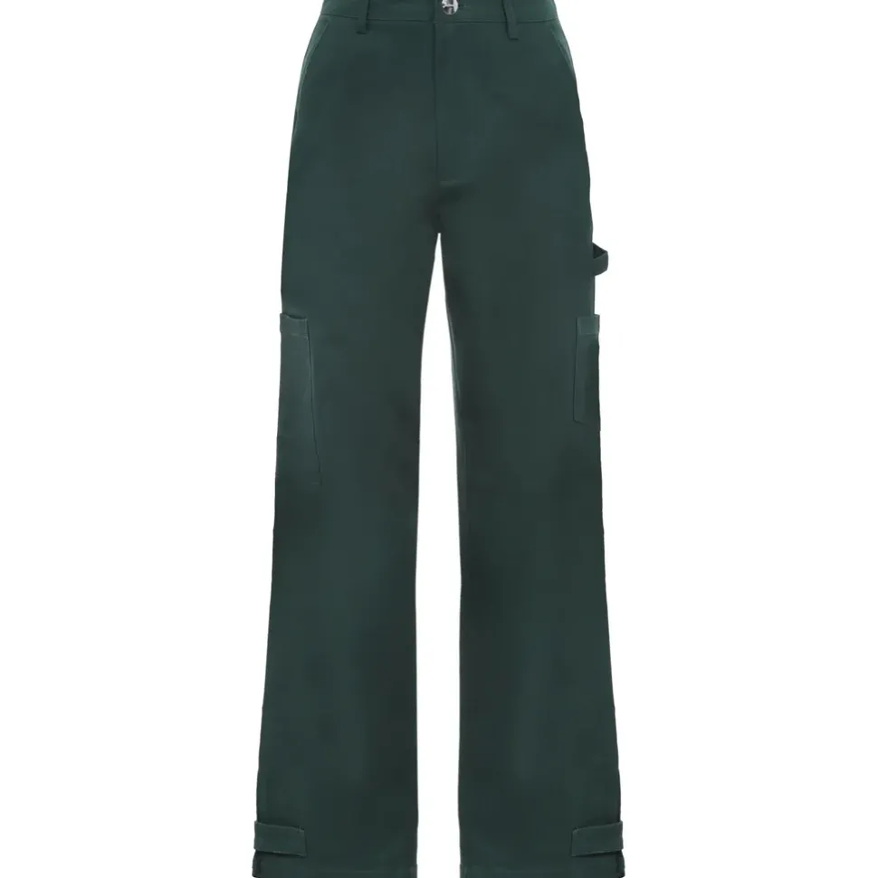 Pantalon Poches Cargo Vert Fonce