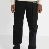 Pantalon Poches Cargo Zip Noir