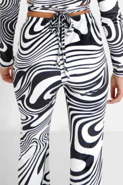 Pantalon Psychedelique Cordons Noir