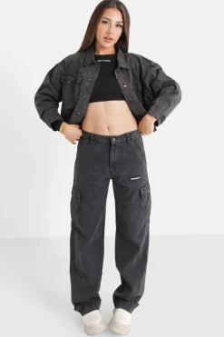 Pantalon Utilitaire Delave Noir