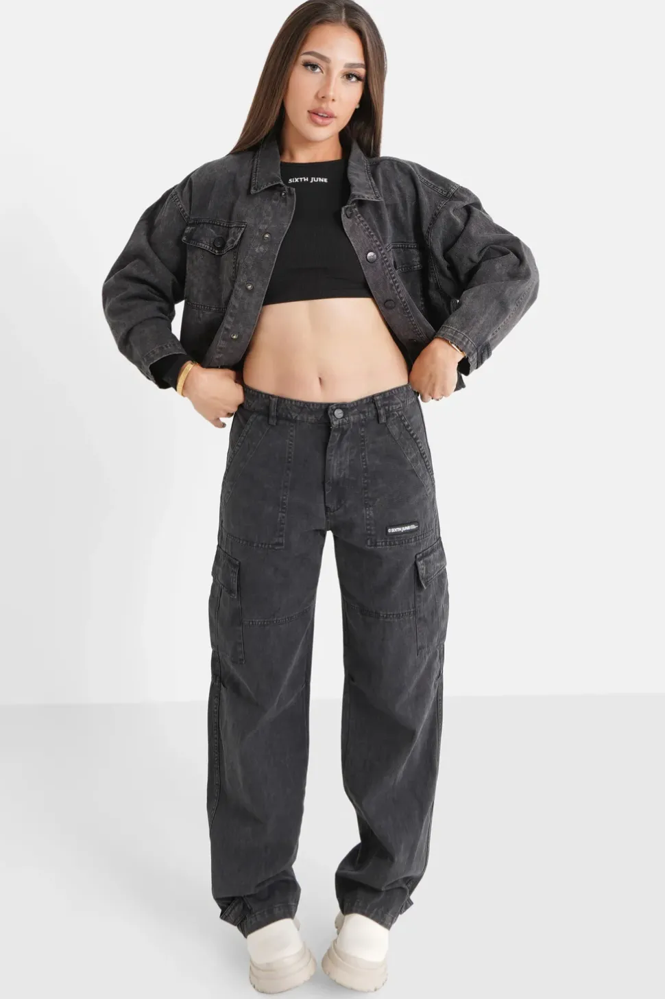 Pantalon Utilitaire Delave Noir