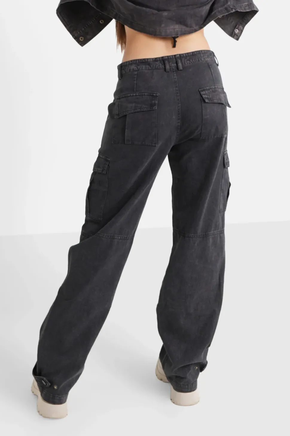 Pantalon Utilitaire Delave Noir