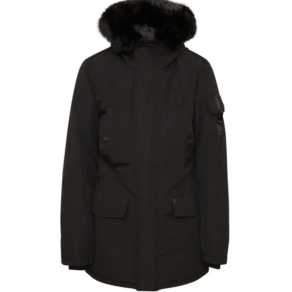 Parka Fourrure Deperlante Noir