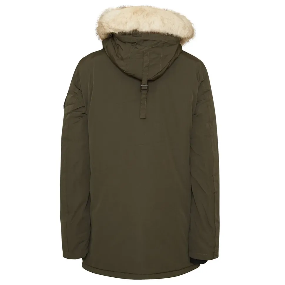 Parka Fourrure Deperlante Vert