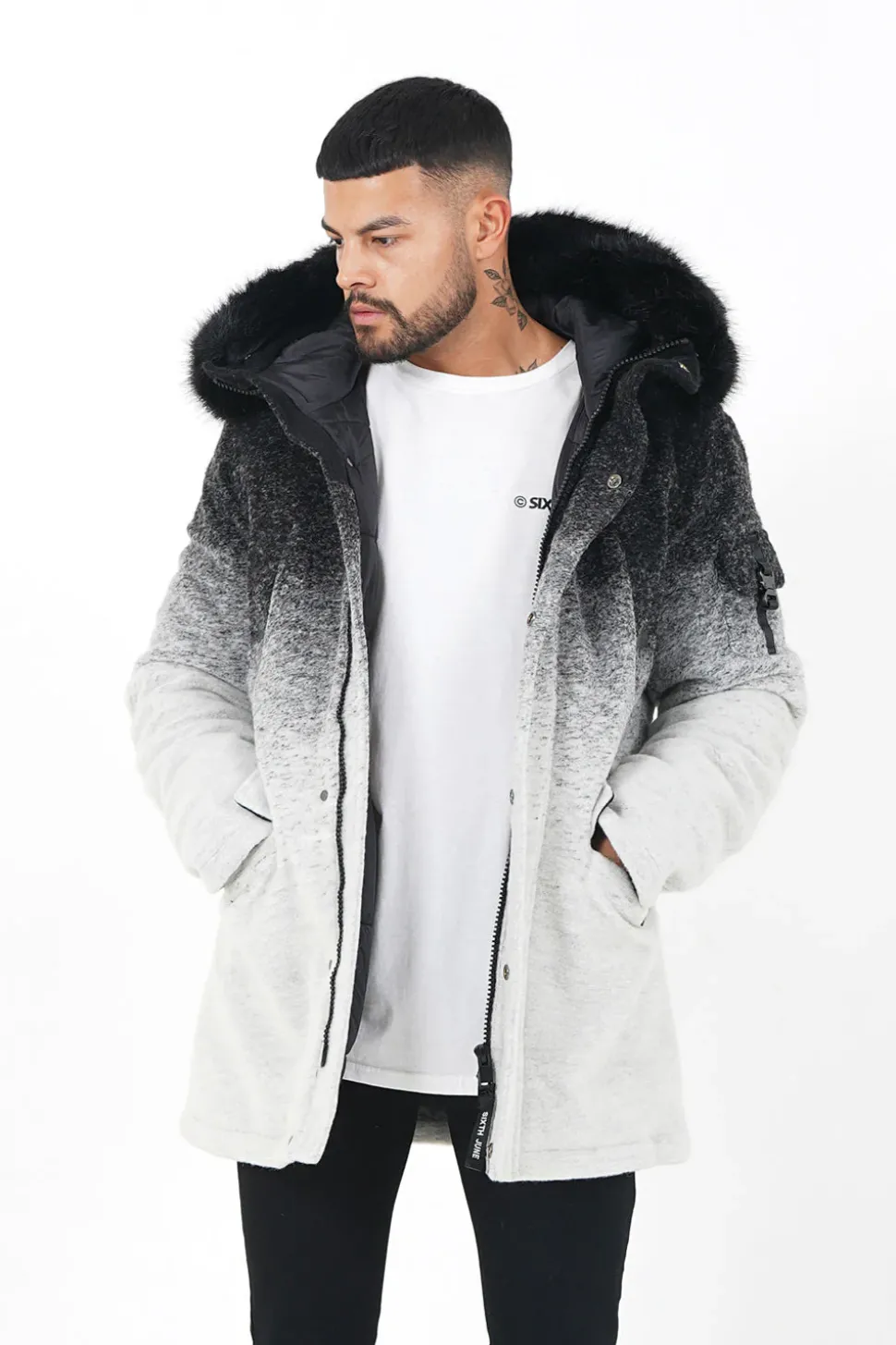 Parka Laine Tie Dye Noir