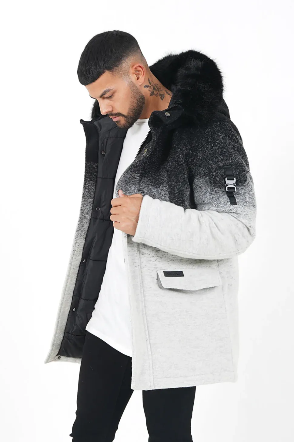 Parka Laine Tie Dye Noir