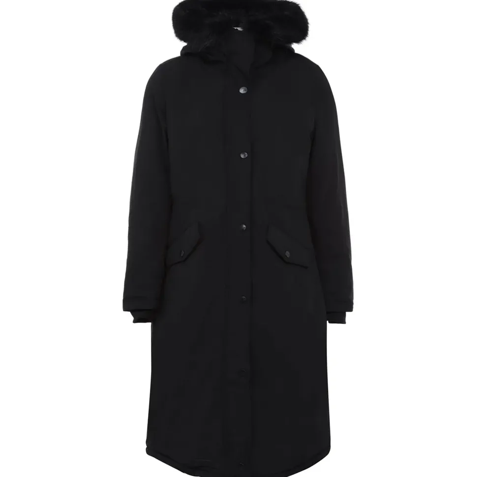 Parka Longue Interieur Polaire Noir