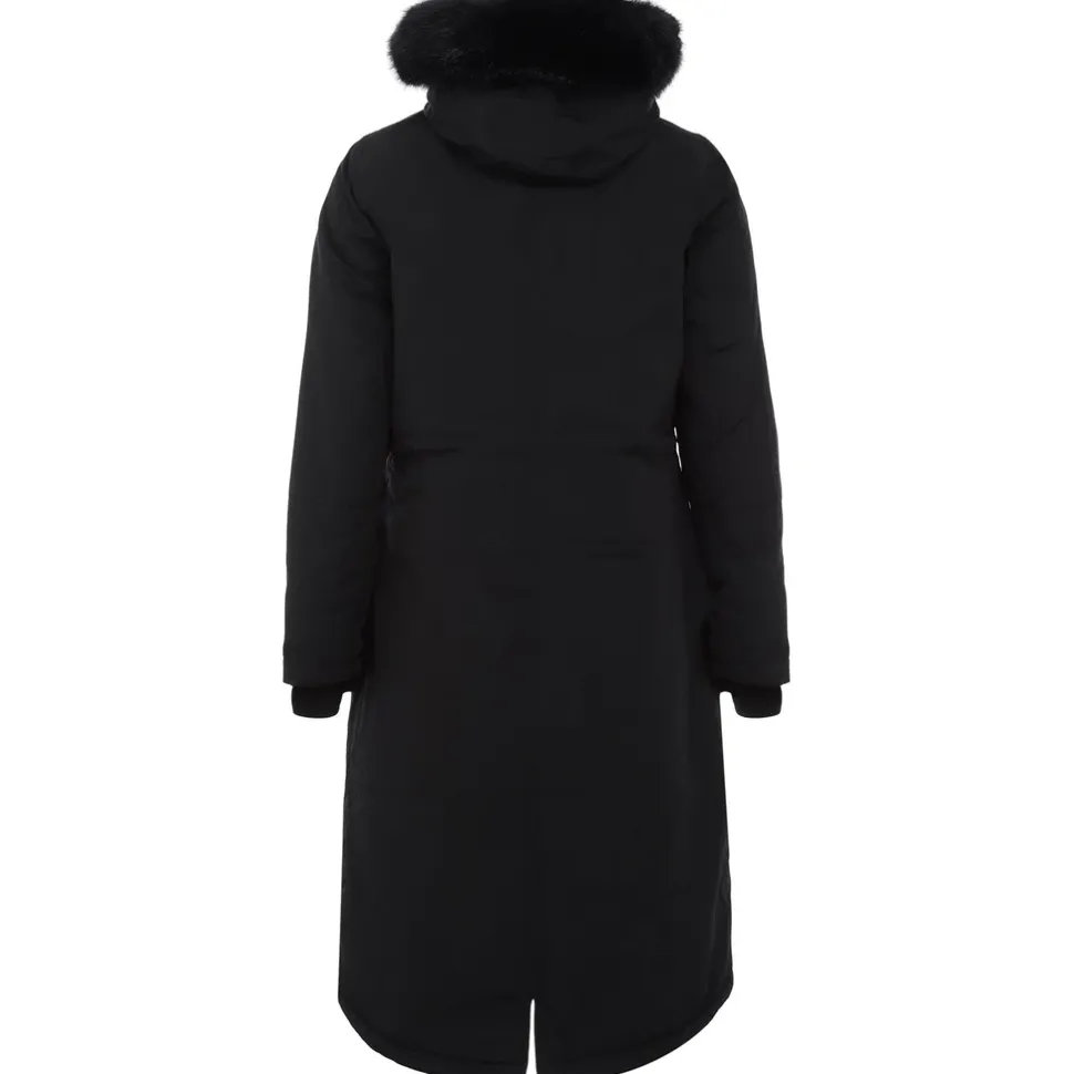 Parka Longue Interieur Polaire Noir