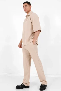 Polo Gaufre Oversize Beige