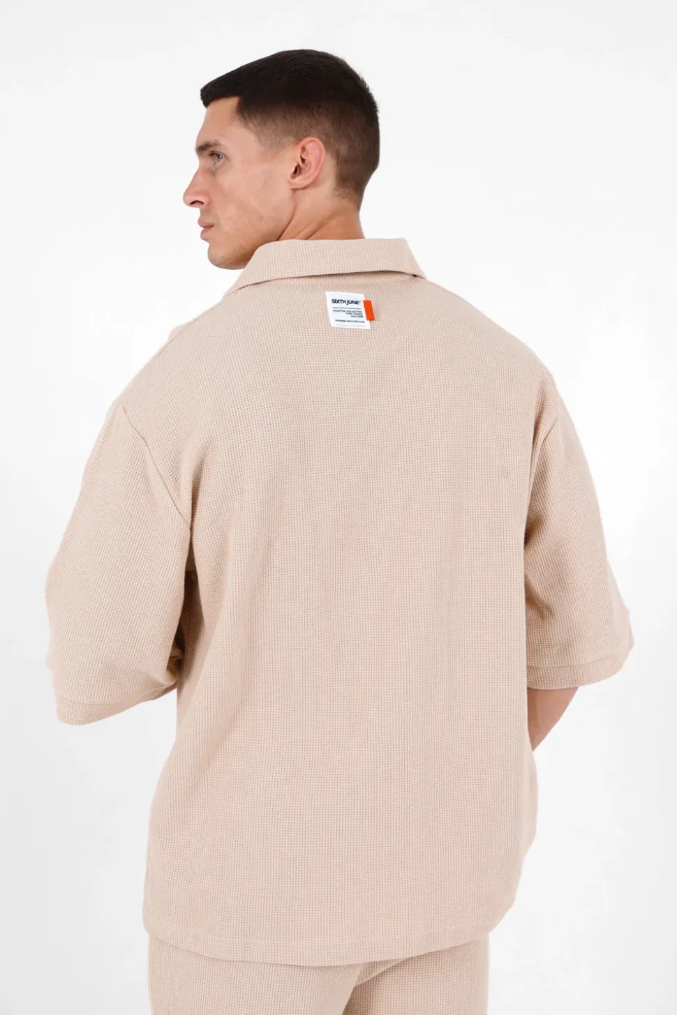 Polo Gaufre Oversize Beige