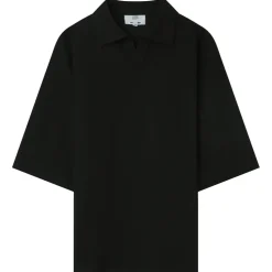 Polo Gaufre Oversize Noir