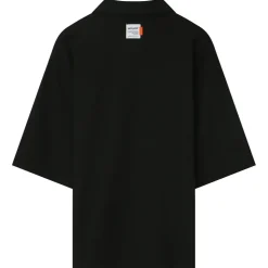 Polo Gaufre Oversize Noir