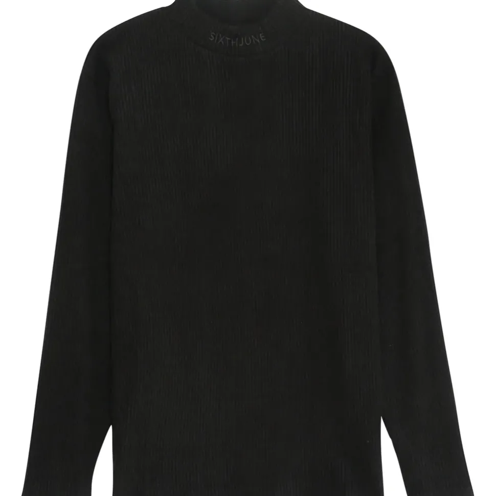 Pull Maille Cotele Col Noir