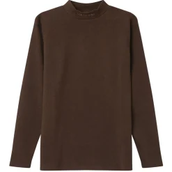 Pull Maille Logo Brode Marron