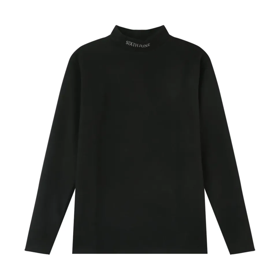 Pull Maille Logo Brode Noir